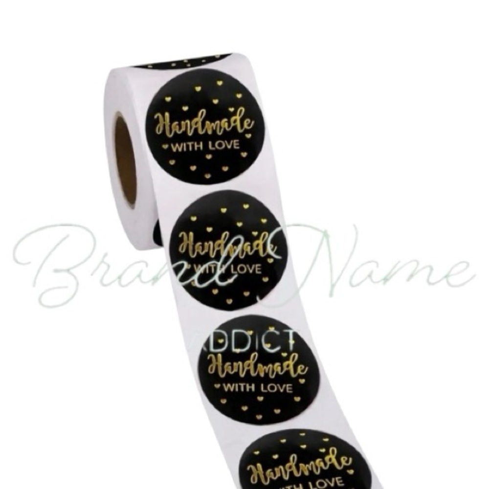 Black Gold ‘Handmade With Love’ Stickers